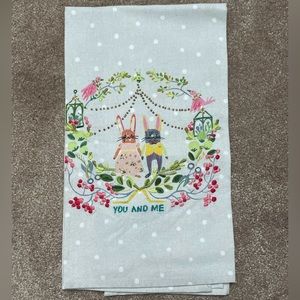 Quill & Fox Bunnies towel for weddings/engagements